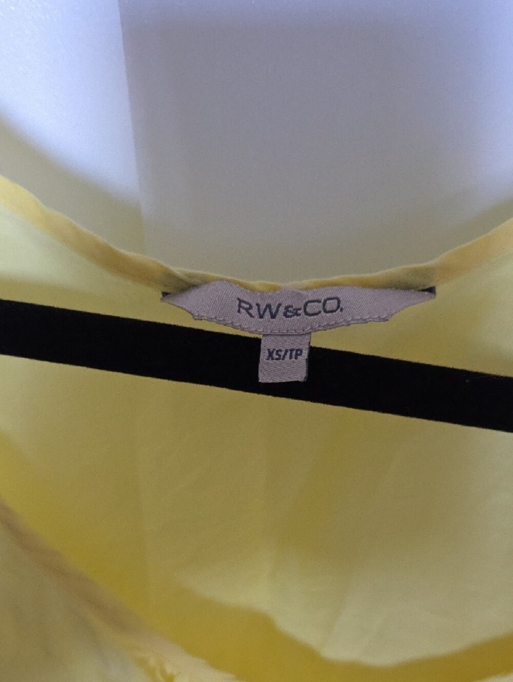 Yellow Ruffle On One-Shoulder Tank Top - Picture 2 of 3